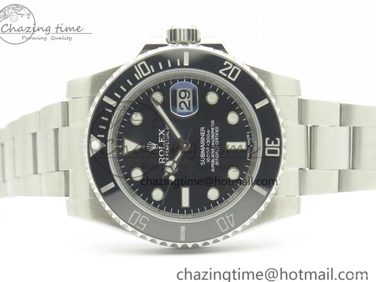 116610 And Best Edition Bracelet Case Submariner 904L SA3135 LN Ceramic Black 1:1 SS DJF 0424